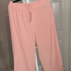 Chic Pink Wide-Leg Trousers